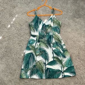 Mink pink palm tree dress